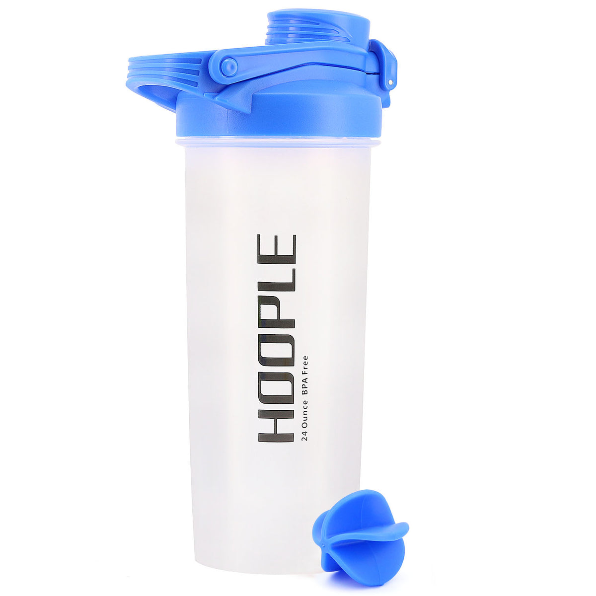 SmartHouseware 24oz Tritan Blender Protein Shaker Bottle Adjustable Lid and  Round Base - smarthouseware