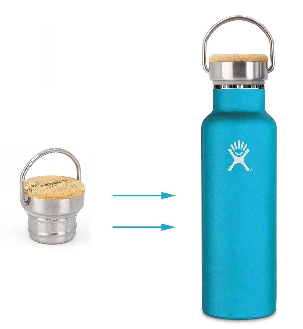 Replacement Lid For Standard Mouth Water Bottle Stainless Steel Double –  TOPOKO