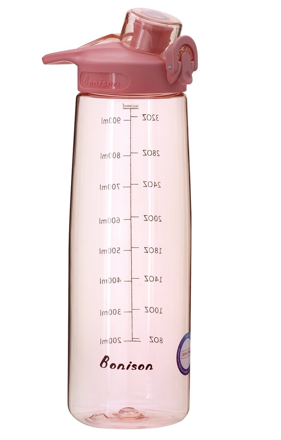 Bonison 36 OZ Sports Bottle Water With Flip Top Lid Leak Proof Bpa Free  Drinking Water Bottle, for Travel Yoga Running Outdoor Cycling and Camping  - Pink – TOPOKO