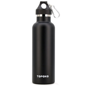 Thermoflask® Double Stainless Steel Insulated Hot/Cold Water Bottle 18 oz,  Black