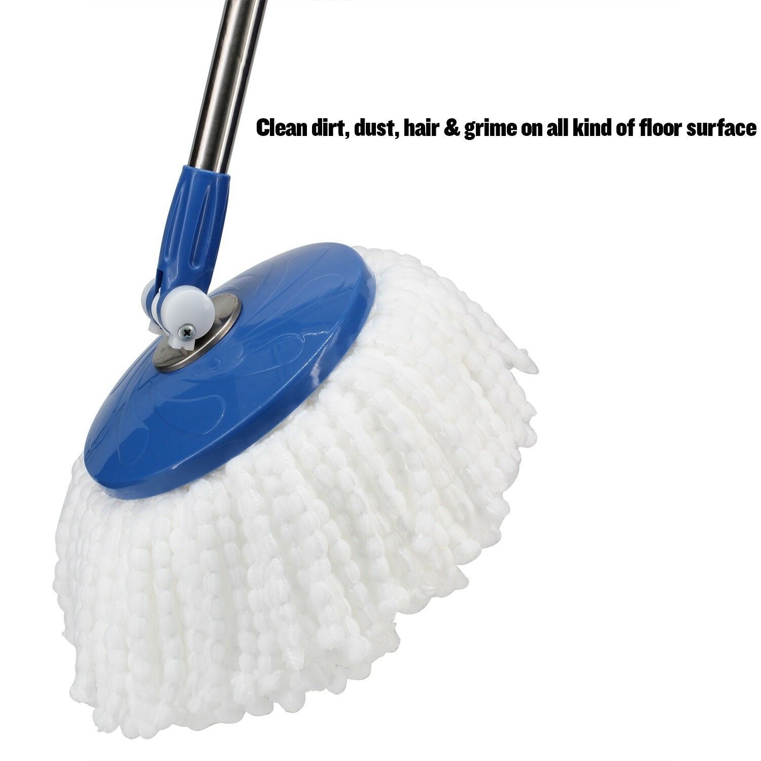  3 Pack Mop Head Replacement Spin Mop Replacement Head  Microfiber Spin Mop Refills Easy Cleaning Round Shape Standard Size :  Health & Household