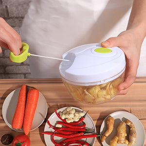 Manual Food Chopper, Hand Pull String Onion Chopper, Dishwasher Safe Food  Mincer