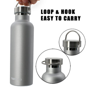 Leak Proof Twisted Cap For TOPOKO and HydroFlask. Compatible Lid for Stainless Steel Vacuum Insulated Double Wall Water Bottle, Standard Mouth 1.8"