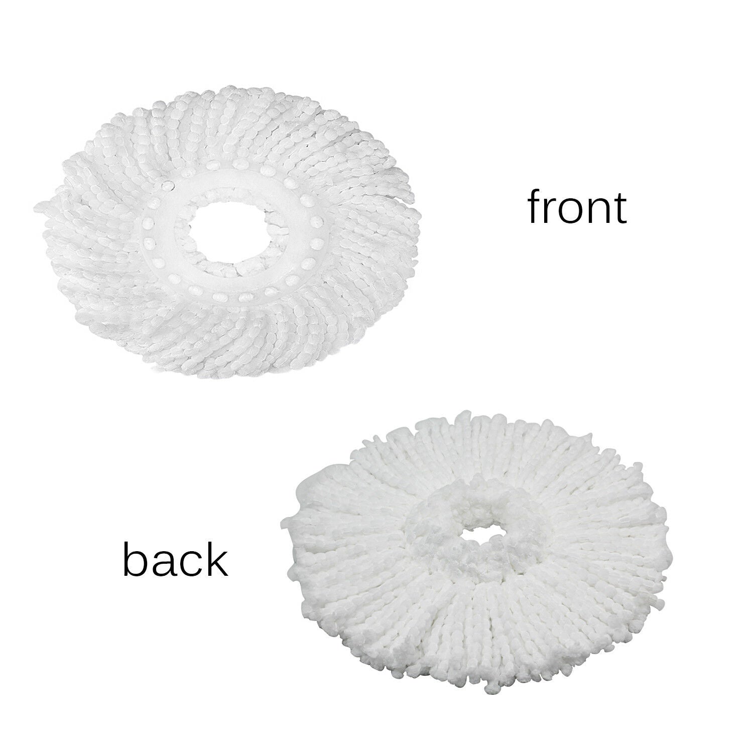 3PC Replacement Microfiber Mop Head Refill For Spin Mop 360° Easy Cleaning USA-White