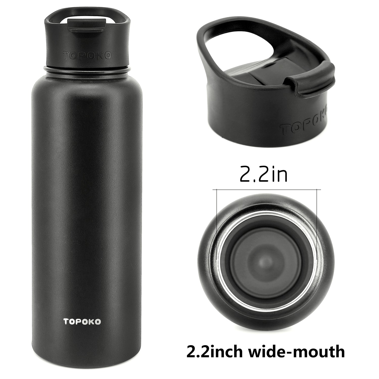 Wide Mouth Flip Lid For Hydro Flask, Coffee Lid BPA-Free, Travel Mug Lid, Fits Wide Mouth Water Bottles