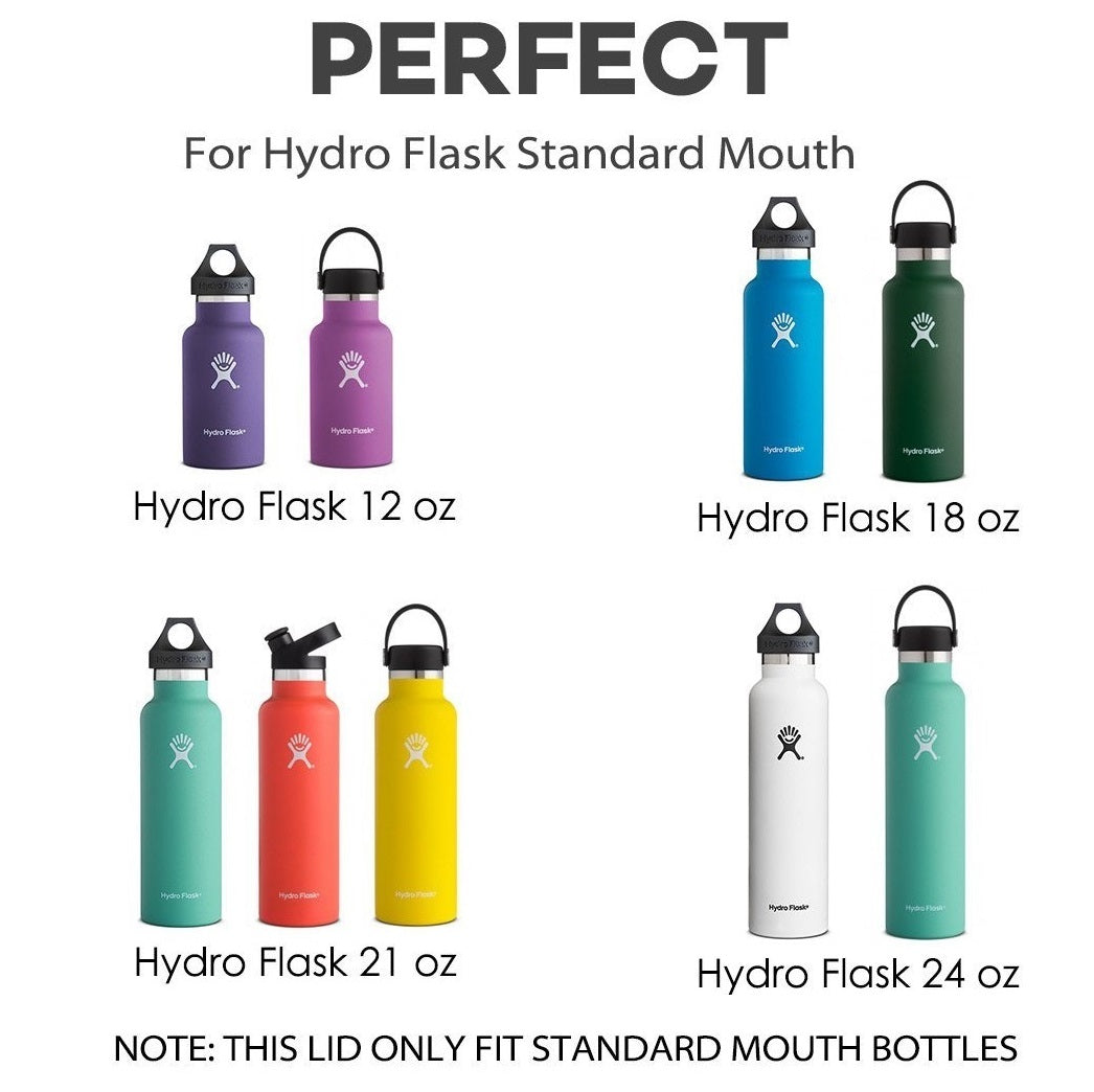 Reduce Hydro Pro Stainless Steel Bottle Replacement Lid Set, 2 Pack - Screw  On Design - Fits 14oz, 20oz and 28oz Hydro Pro Reusable Water Bottles 