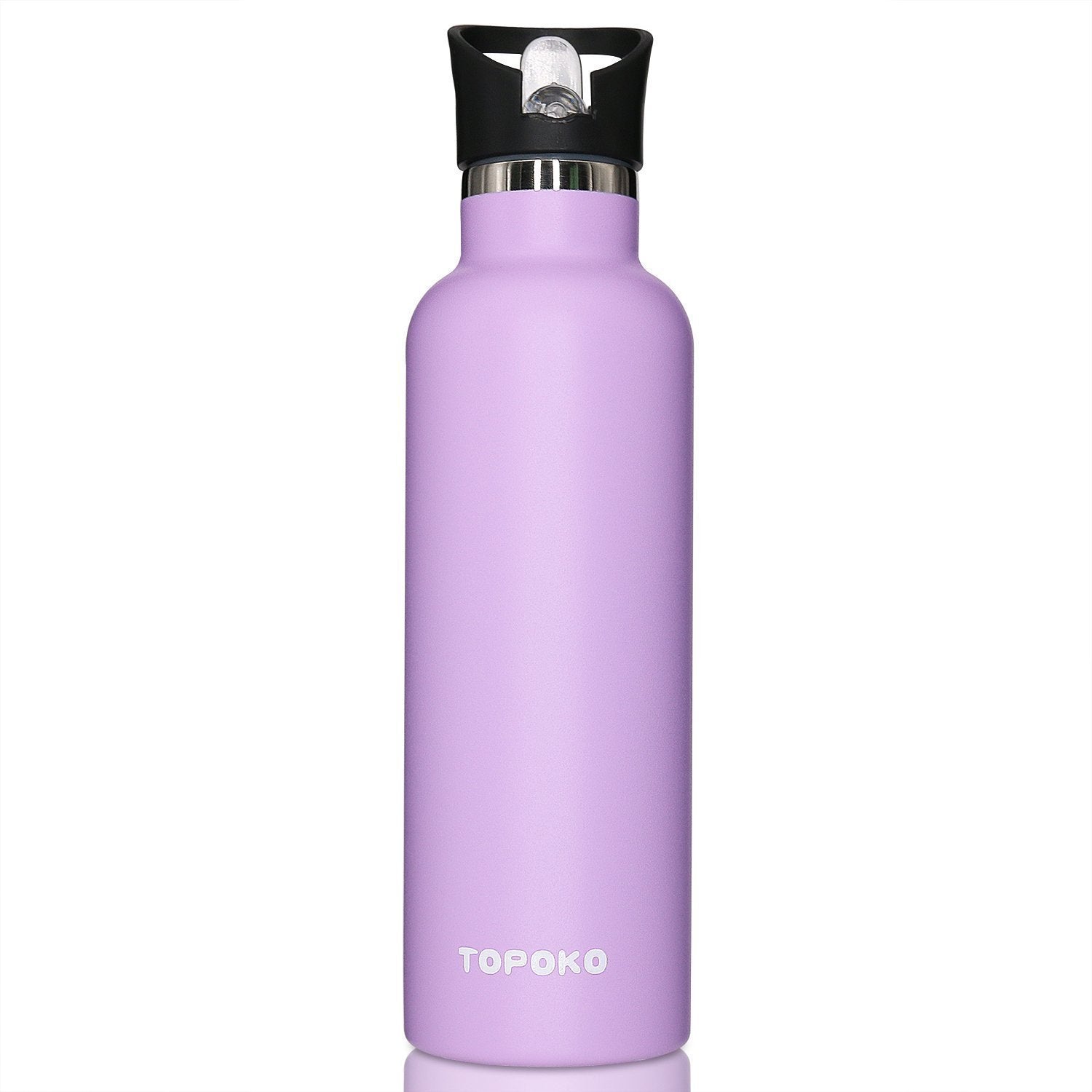 TOPOKO Top Quality Colored Non-Rusty Stainless Steel Vacuum Water Bottle Double Wall Insulated Thermos, Sports Hike Travel, Leak