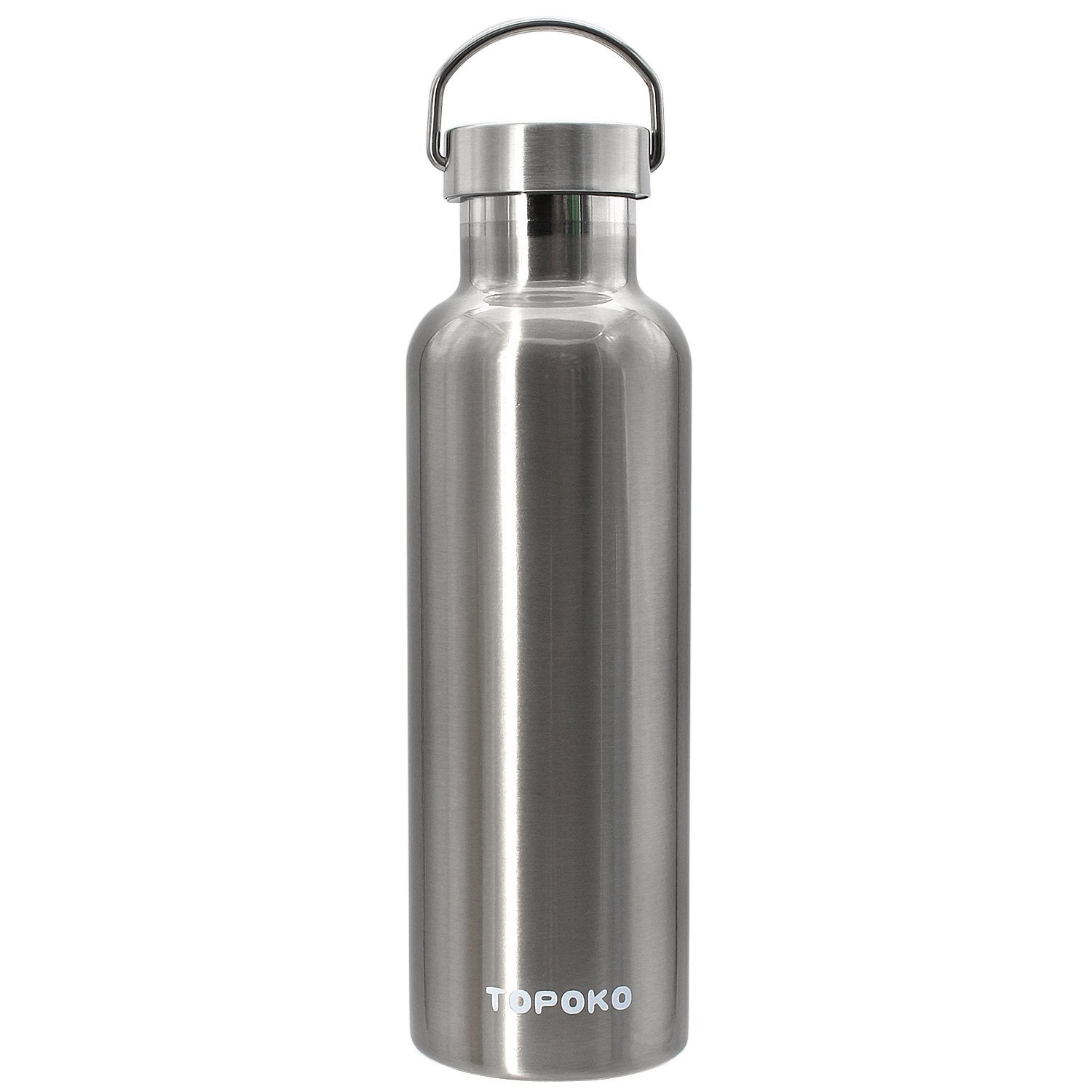 Ozark Trail 24 oz Silver Stainless Steel Water Bottle with Screw Cap 